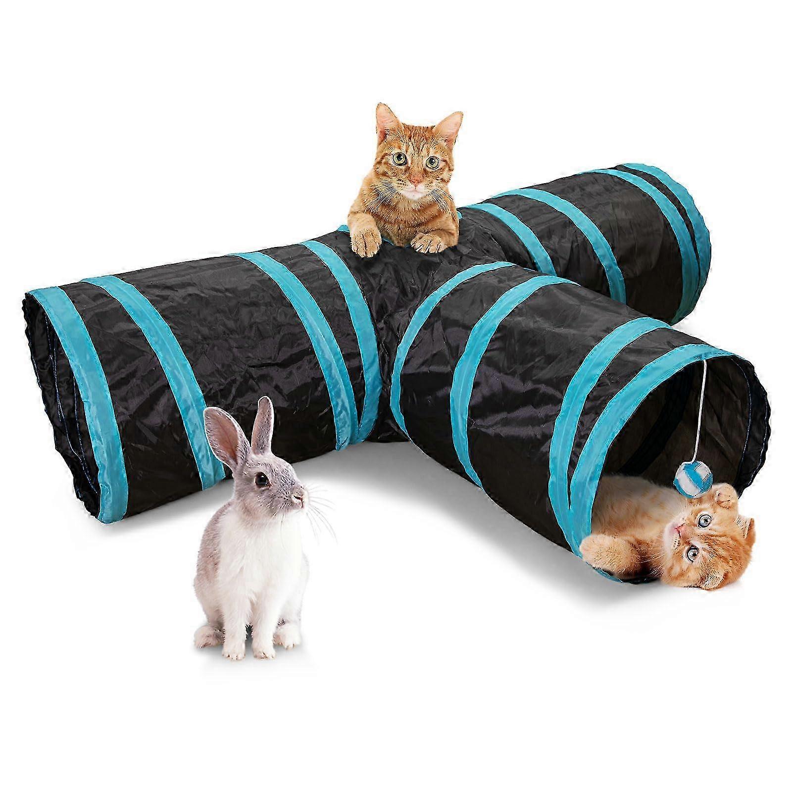 Cat Tunnel, 3 passenger cat tunnels for indoor cats, foldable cat tubes and tunnels for cats 2025