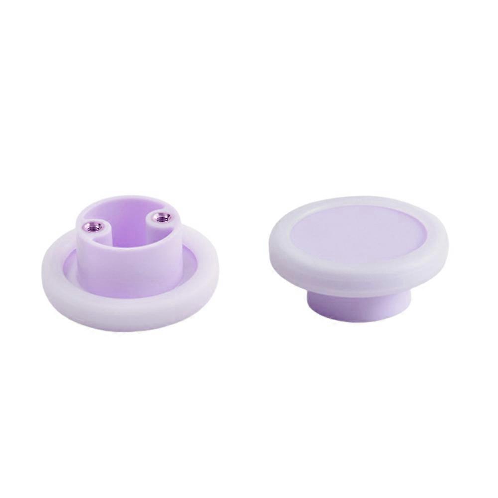 2-piece set of round drawer knobs in a modern, minimalist design – silicone furniture handles for children's rooms, 7 colors to choose from