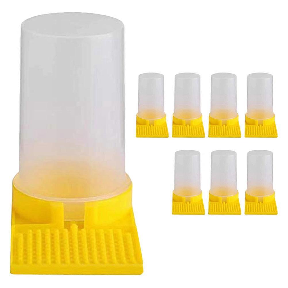 Bee Water Feeder Durable PP Material for Beekeeper Tools 8Pcs Set