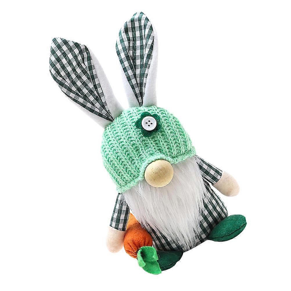 Easter Bunny Gnome Decor for Desktop Featuring 2Pcs Easter Gnome Doll Adornment