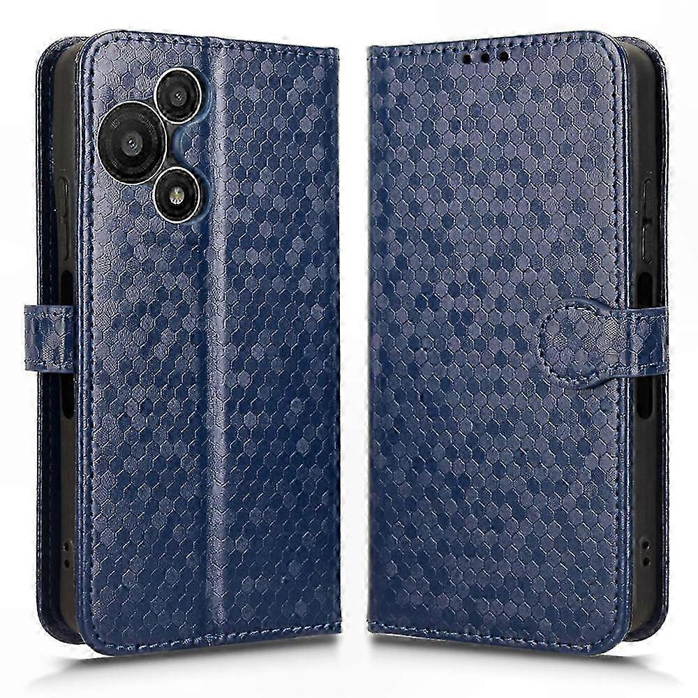 5G Wallet Case with Dot Pattern for 60 SE NxtPaper - PU Leather Phone Cover with Wrist Strap
