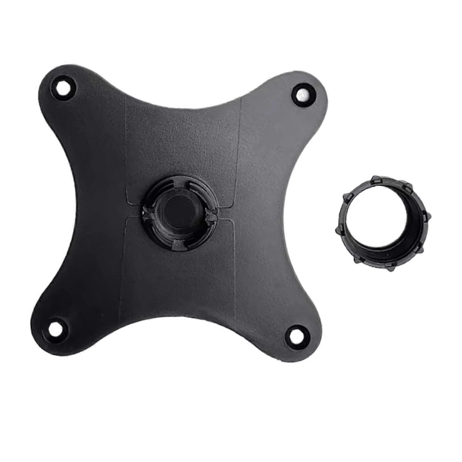 Monitor Mounting Bracket Adapter 75mm Hole 17mm Ball Head Horizontal and Vertical for Screens and Projectors Hotel Black