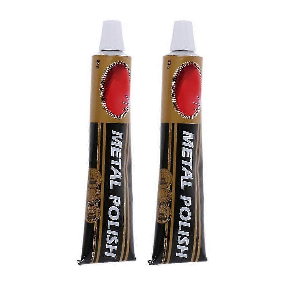 2PCS Autosol Solvol Chrome Polish Aluminium & Metal Paste Polish Car Motorcycle