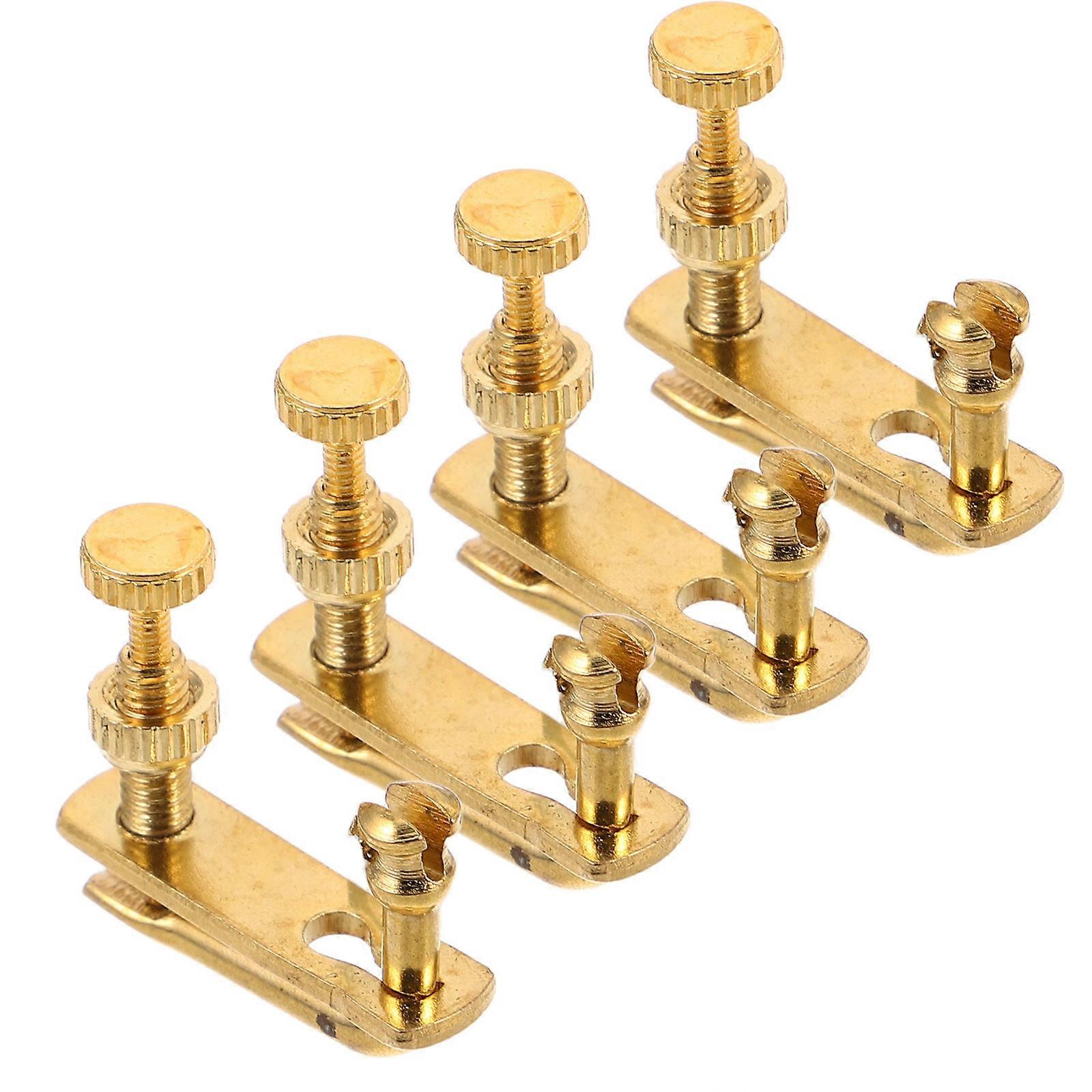 Golden Violin Fine Tuners for Accurate Tuning 4Pcs Metal Adjusters