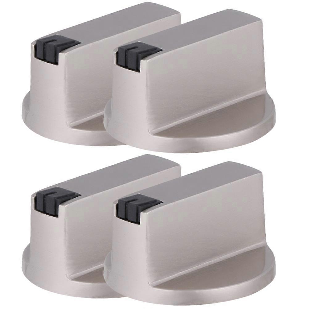 مقبض تبديل موقد الغاز المعدني لاستبدال الموقد المنزلي 4 قطع فضي