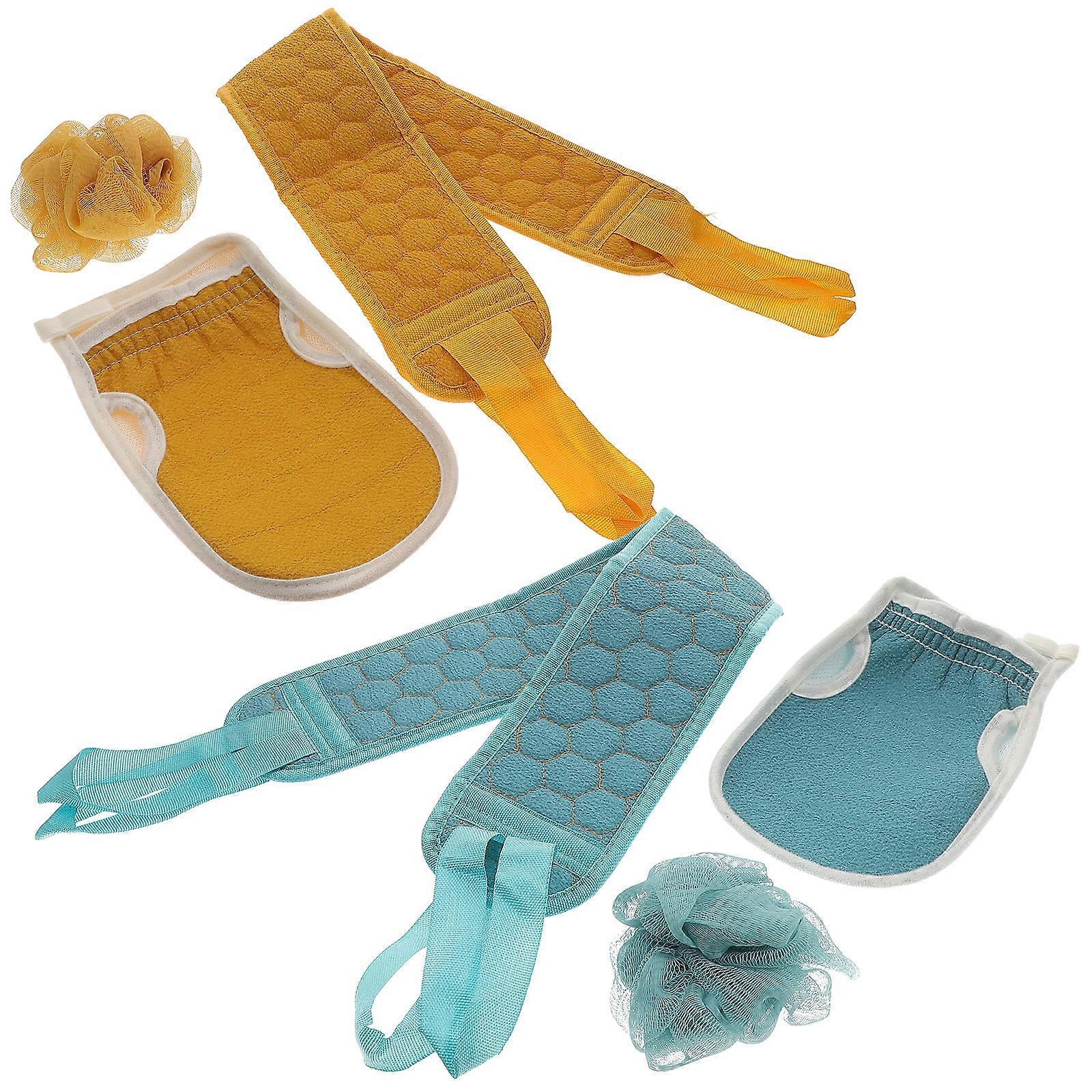 Scrubbing Back Towel Bathing Towel for Comfortable Bathing 2Sets