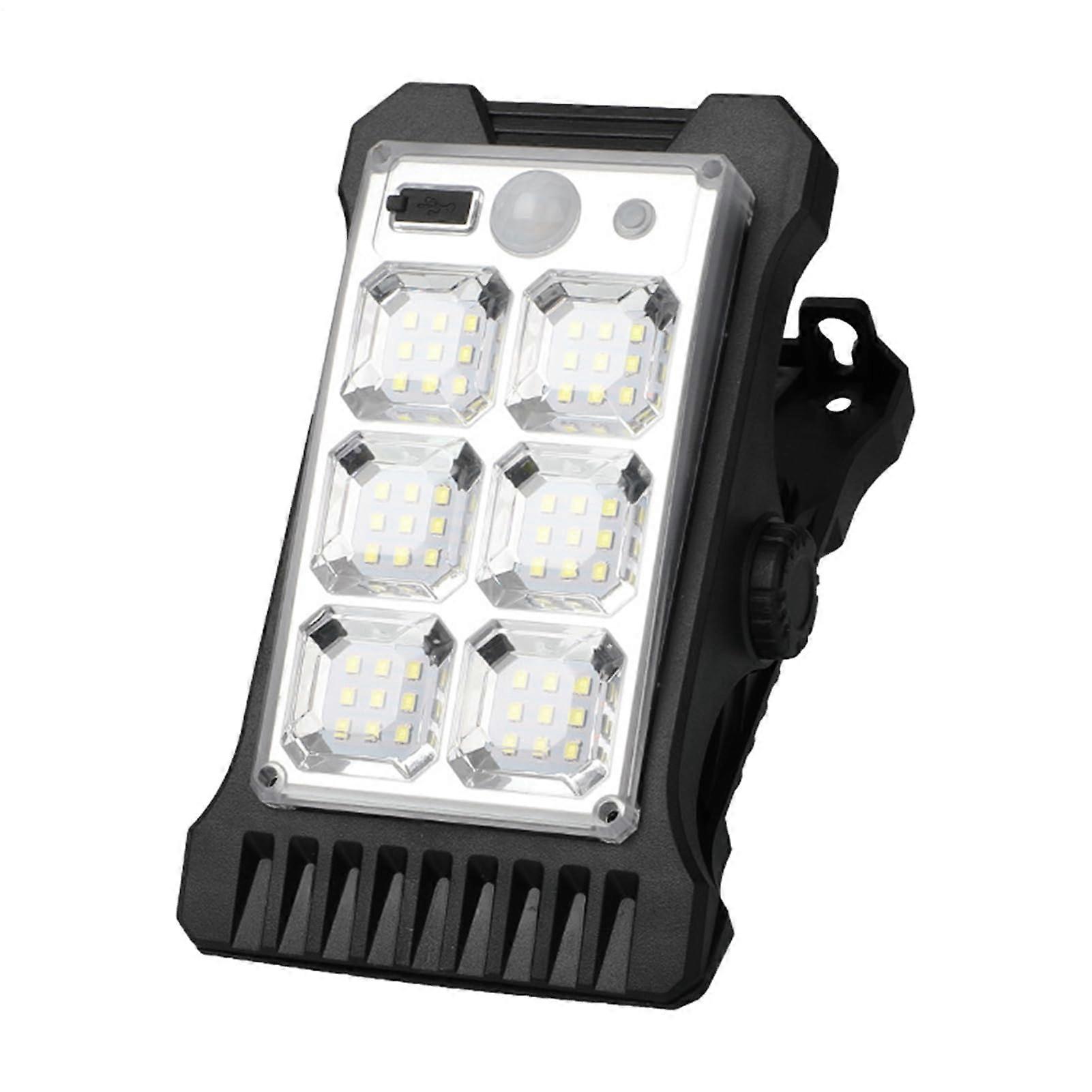 Solar Lights Outdoor Clipon Motion Sensor Light Pathway Lamp USB Rechargeable Waterproof Fixture 4.13 X 6.97 Inches