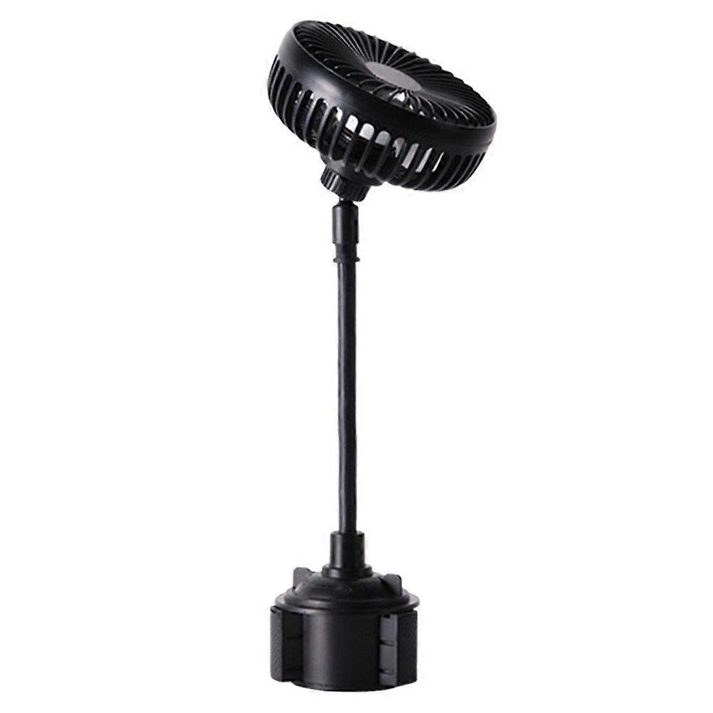 Black Car Fan for Dash USB Cooling Fan Air Circulation 2Pcs