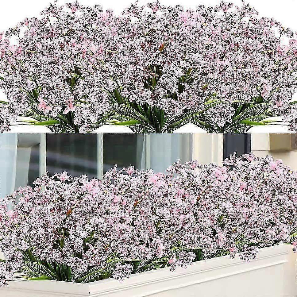 12stk UV-resistent udendørs kunstige planter og blomster