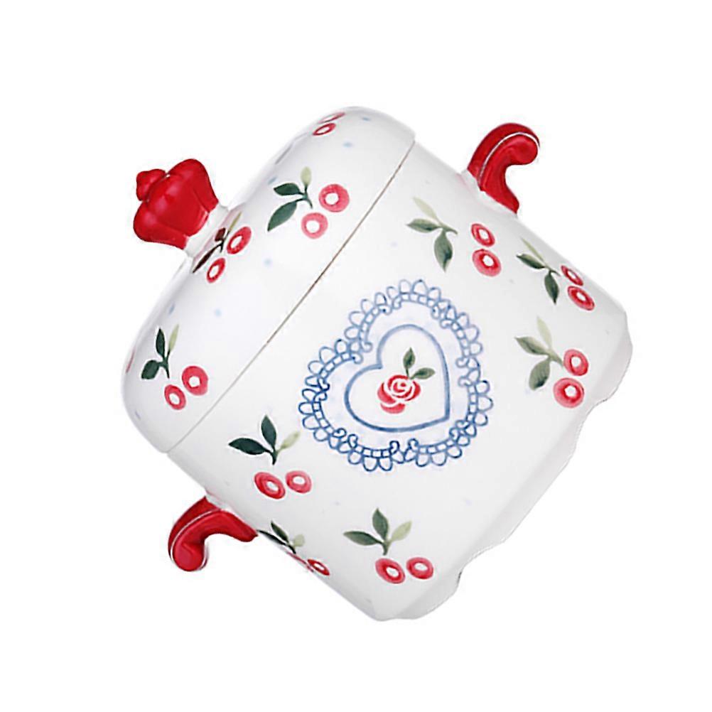 Ceramic Stew Pot for Stewing Soup with Lid 1Pcs Small Soup Pot