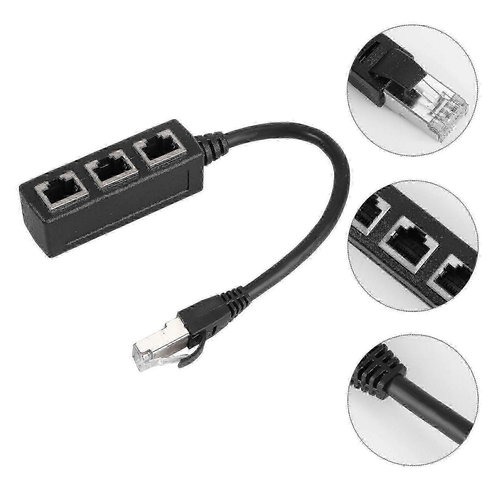 Ethernet Network Cable Splitter with Multiple Ethernet Ports for Internet Connection