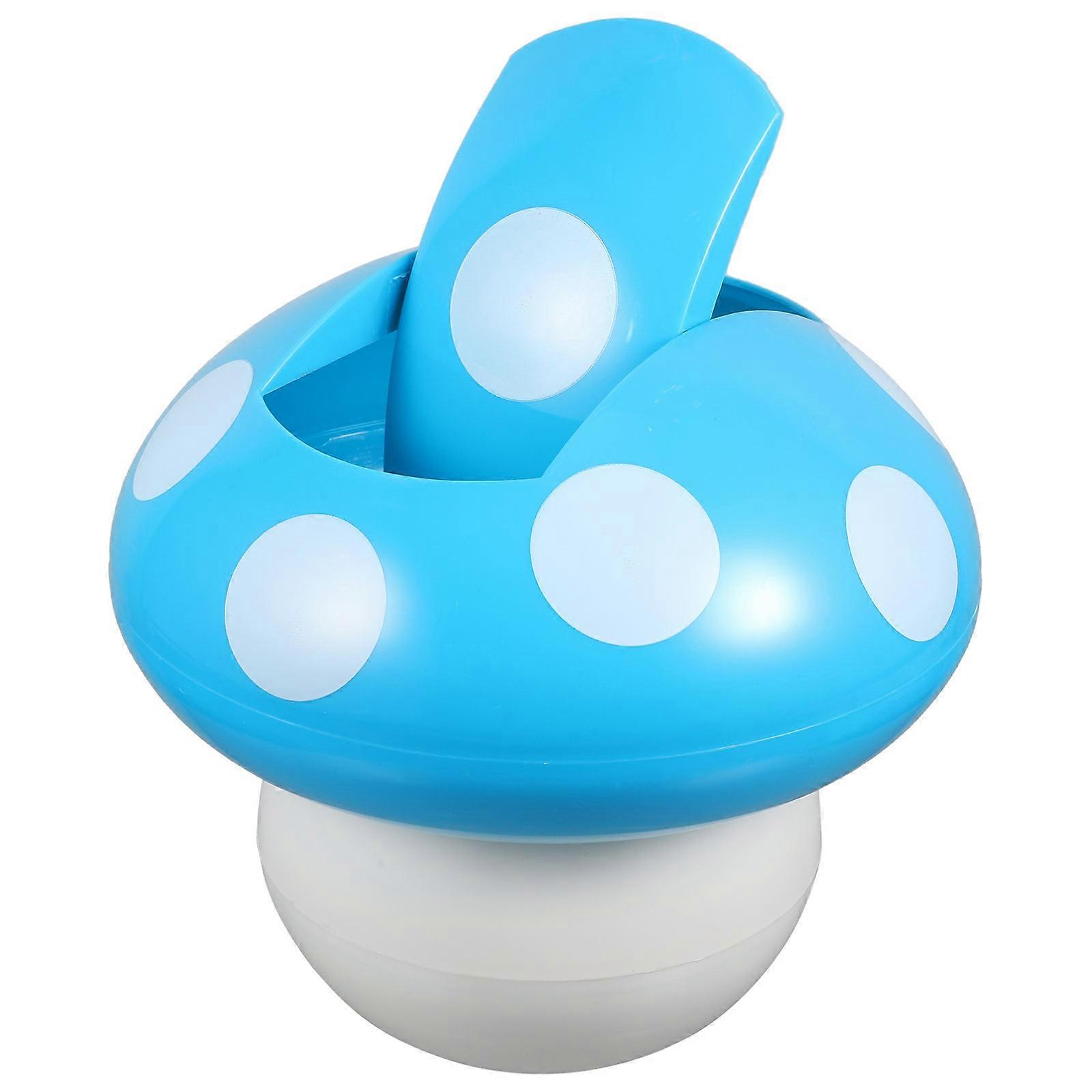 Office Trash Bin Decorative Garbage Can for Desktop 2Pcs Blue ABS