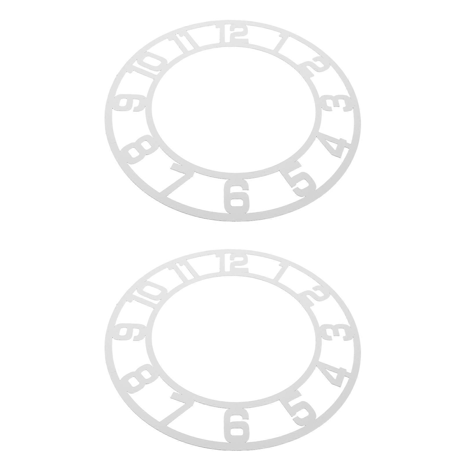 Arabic Numerals Wall Clock 4Pcs DIY Wall Clock for Living Room Use