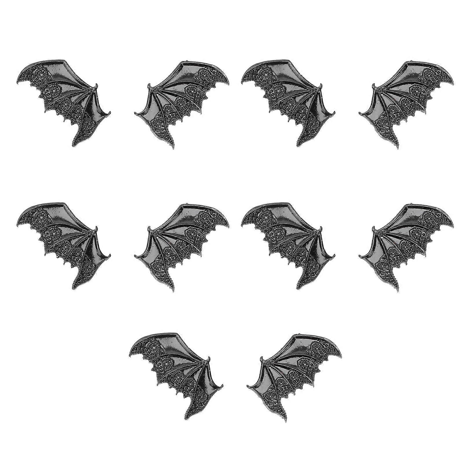 5Pairs Halloween Bat Hairpin Decors Devil Wing Side Clips Party Decor Clips