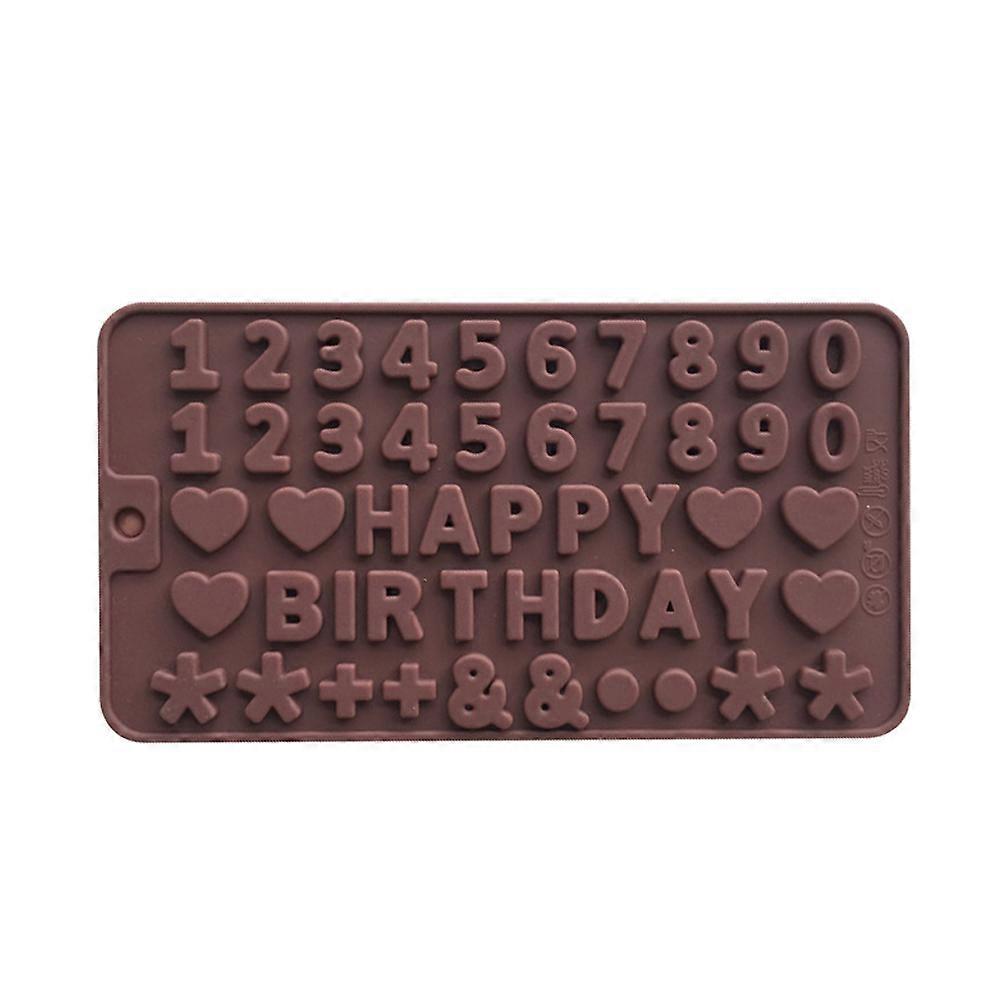 Chocolate Silicone Fondant Molds for Sugar Craft 3D Number Cake Decoration