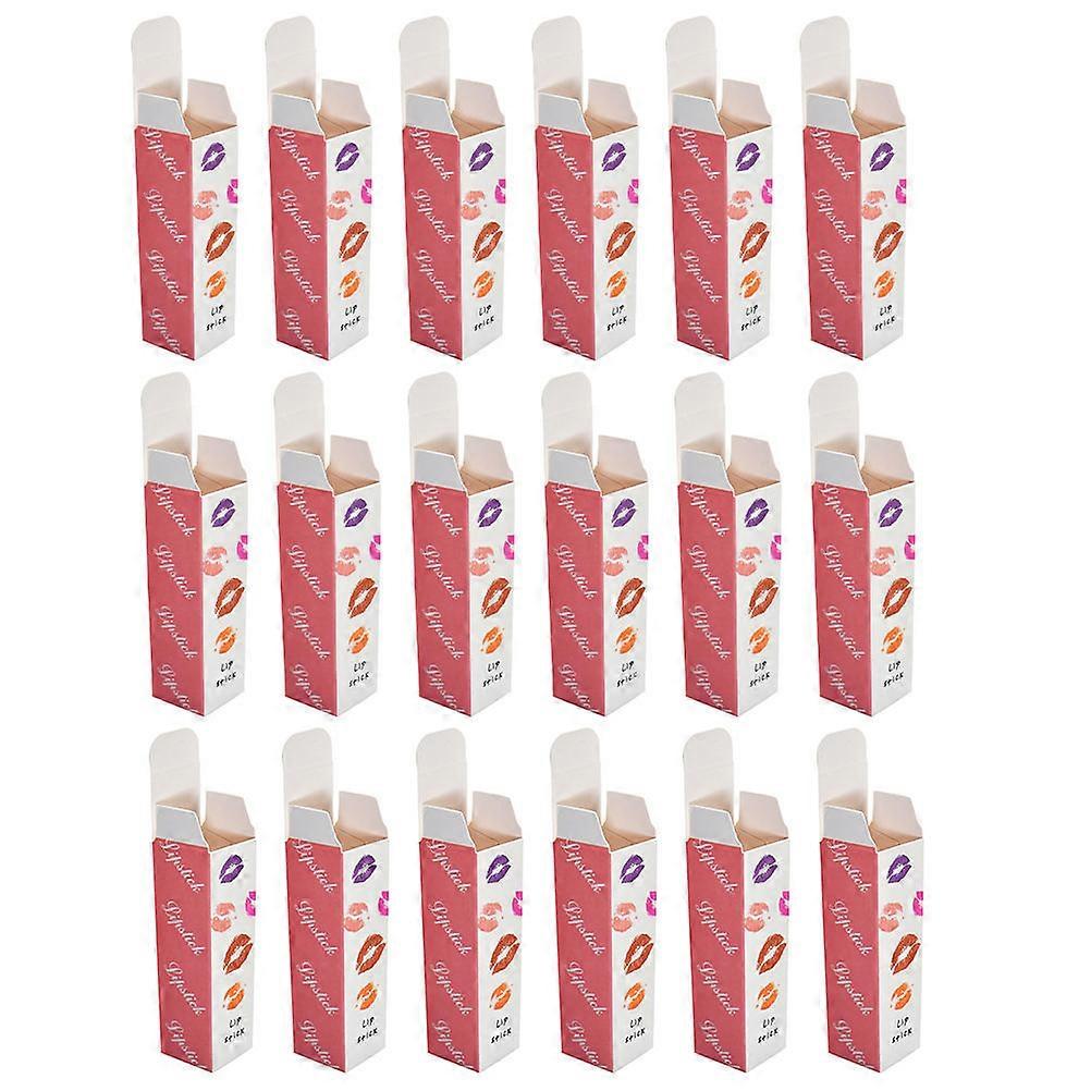 Paper Lipstick Box for Storage Use 100Pcs Pink Gift Packaging