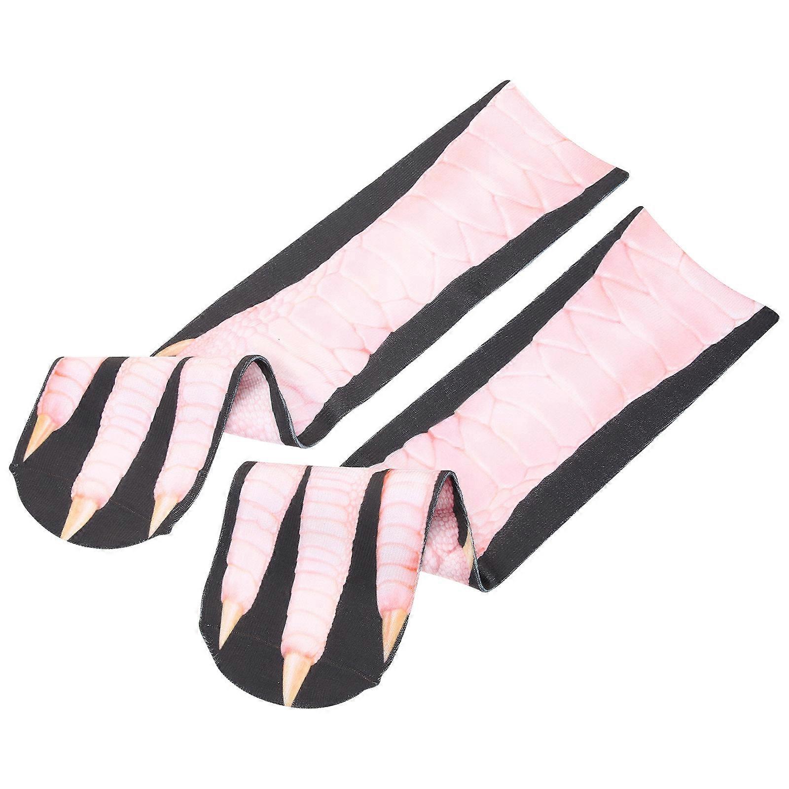 Animal Socks Chicken Claw Pattern Socks Men Women Halloween Cosplay Party Assorted Color Comfortable Elastic 1 Pair
