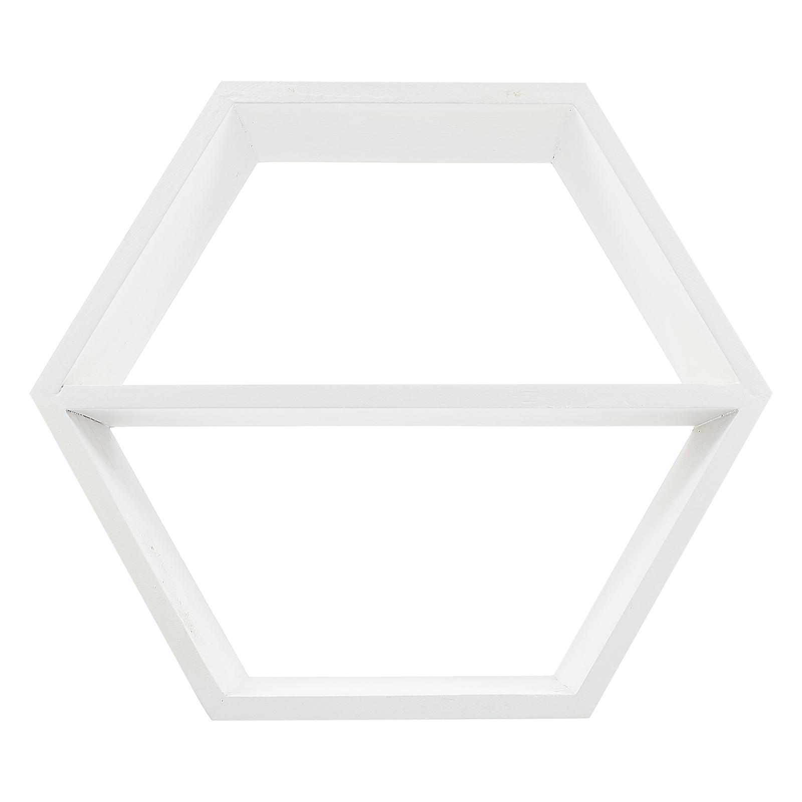 Hexagonal Wall Shelf Racks For Storage Wall Organization Wooden Material 1Set