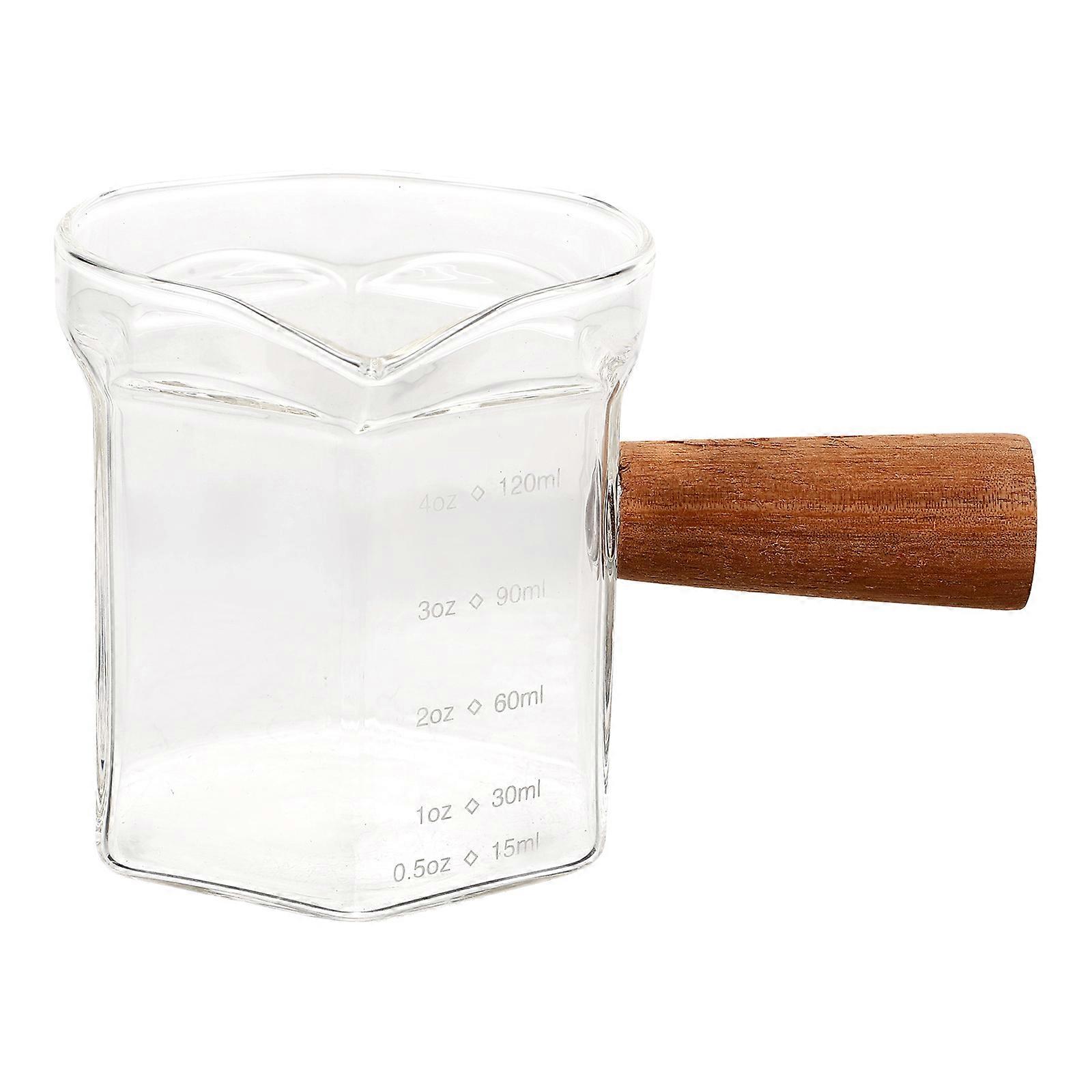 Coffee Measuring Cup Glass Pitcher for Measuring 4Pcs Transparent Design