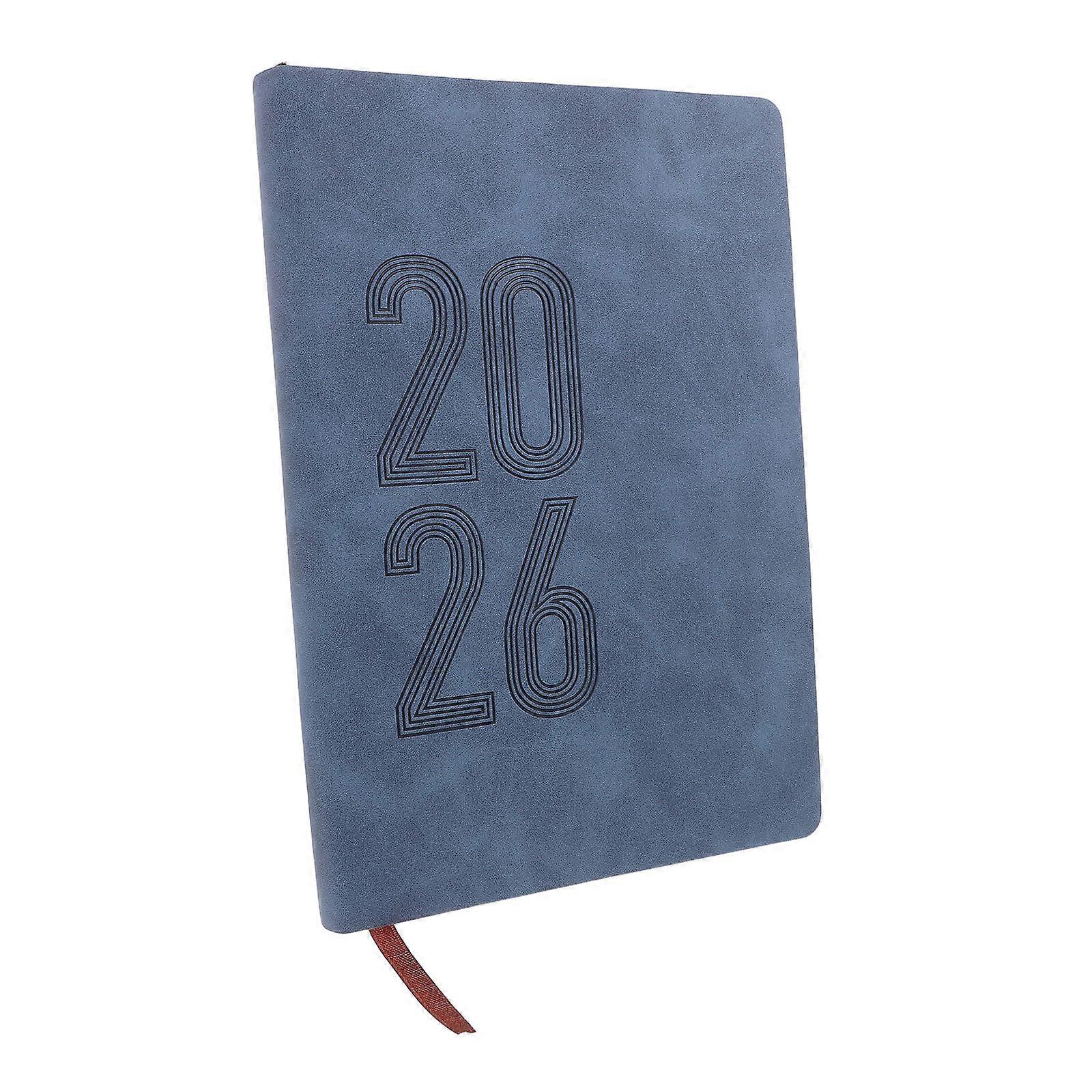 Weekly Monthly Planner A5 Journal For Habit Tracking 12 Months Blue Color Design 5Pcs