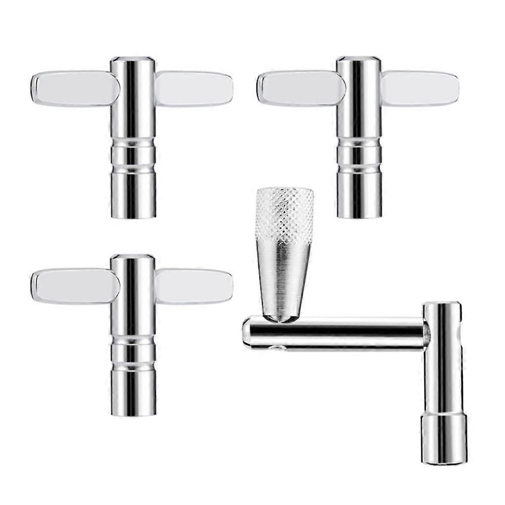 4Pcs Drum Keys With Continuous for Motion Speed Drum Tuning Key Z-Type Drum Wrench And T-Type Drum Wrench Set Drum Set