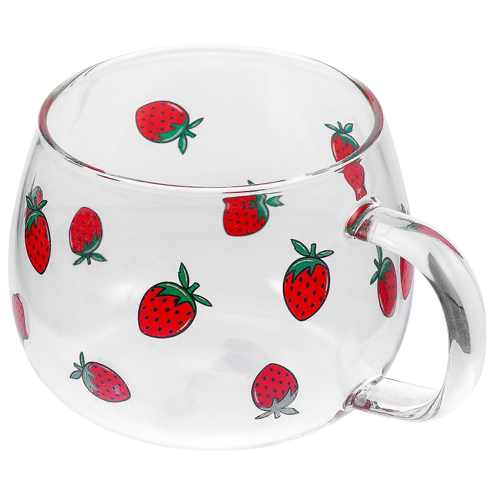 5Pcs Stylish Drinking Glass Mug Made For Bakery And Cafe Use Easy To Clean With Microwave Heating Capability And Belly-shaped Design