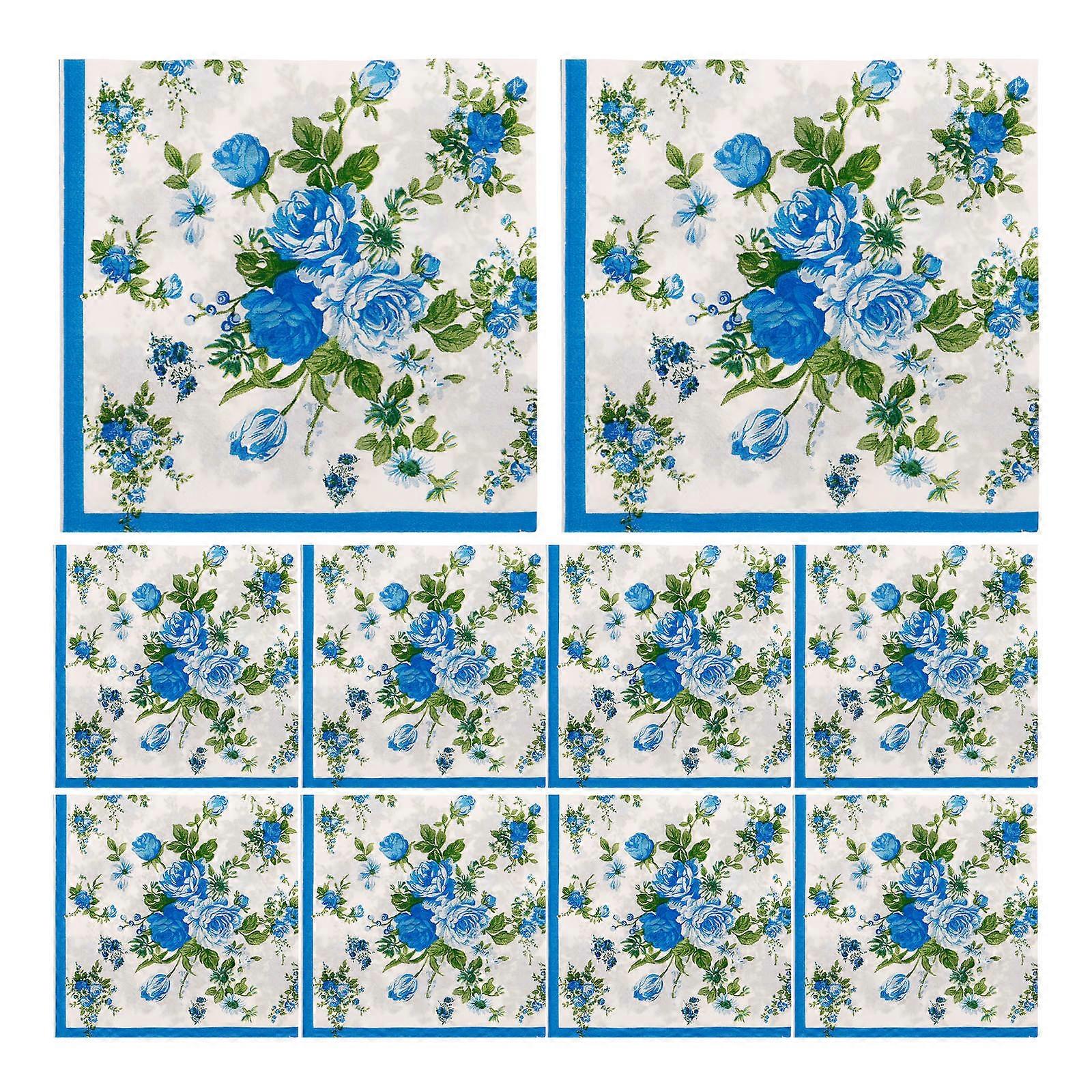 Dinner Napkins for Banquets Use 5Pcs 2 Bags Paper Assorted Color Style