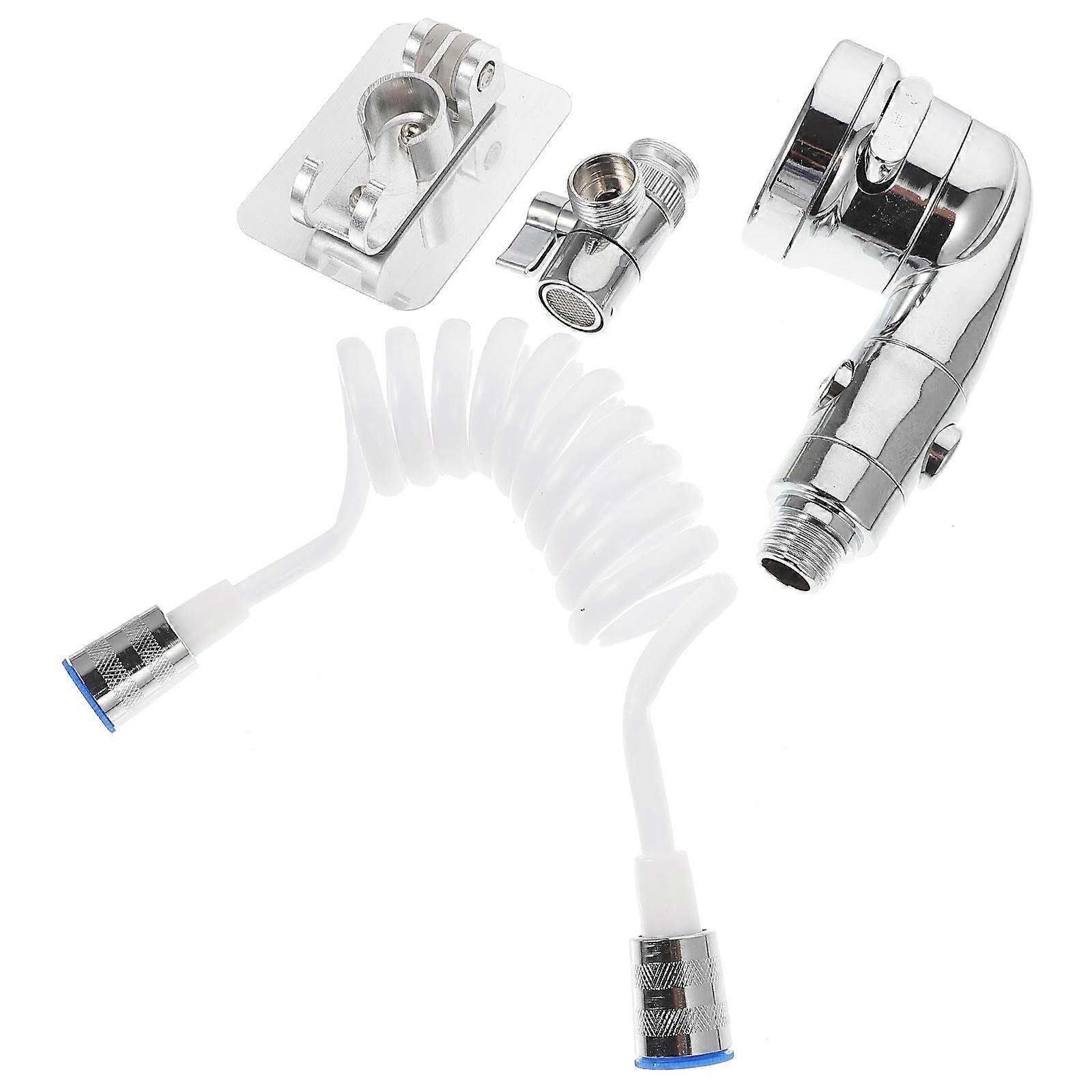 Adjustable Shower Heads Handheld Shower Head For Home Users 14x7cm Silver Easy To Grip And Operate 1 Set