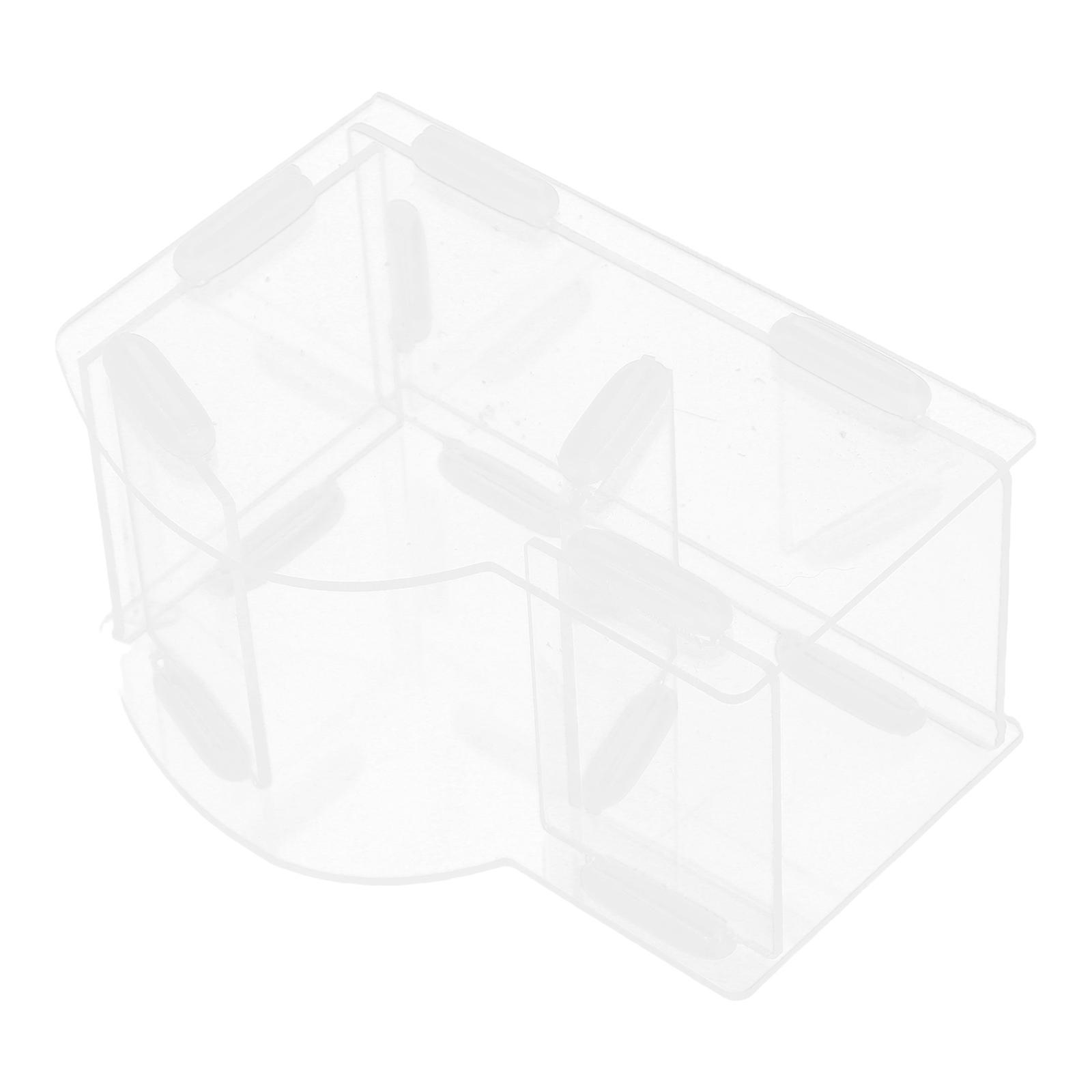 Clear Acrylic 5Pcs Automatic Feed Bowl For Small Mice Hamster And Guinea Pig Perfect For Home Use With Cute Shape And Food Dispensing