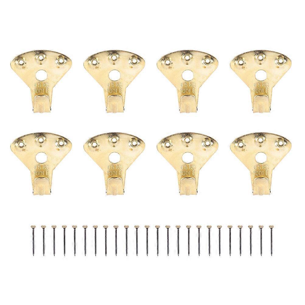 Photo Frame Hooks Heavy Duty Function with 36Pcs Picture Hanging Hooks Golden