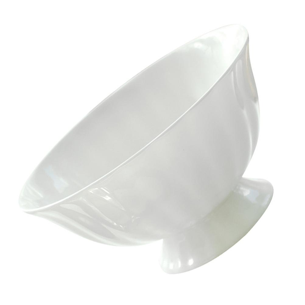 Noodle Bowl Ceramic Tableware Serving 2Pcs for Kitchen Use White