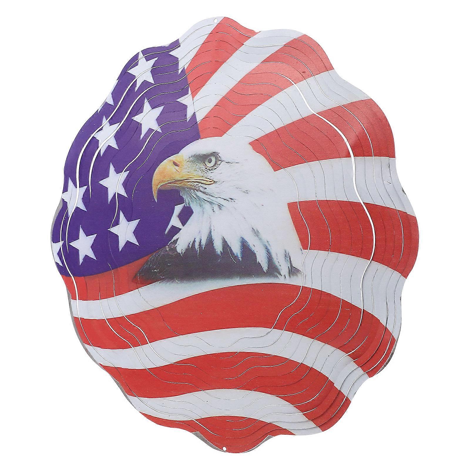 Independence Day Wind Spinners Garden Decor for Outdoor Use 2Pcs
