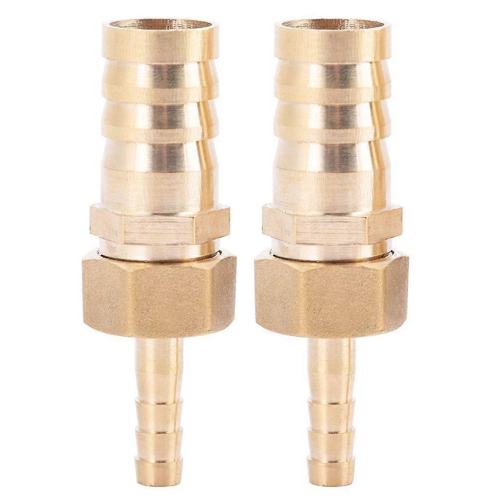 Brass Fitting Hose Barb Tail Reducer Reducing Plug Connector (6mm-16mm 2pcs)