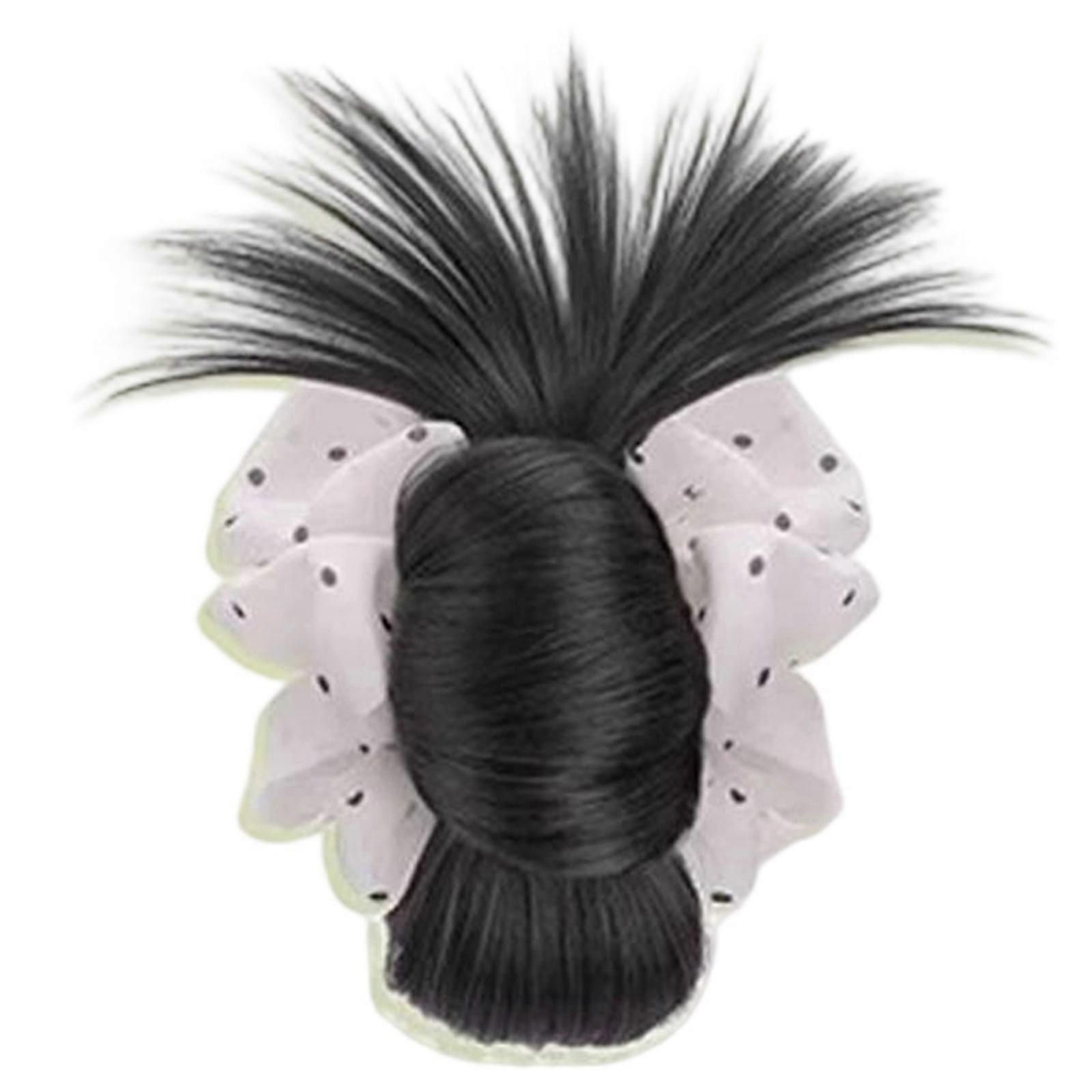 Maruko Head Weave Current Point Grasp Clip Low Tie Back of Head Weave Hair Circuit  White