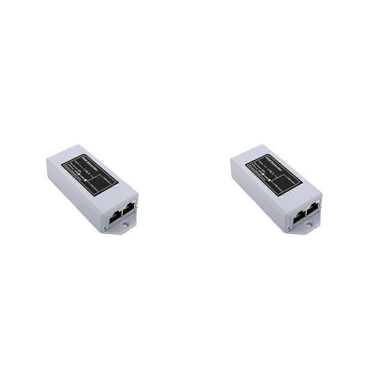 2X 1 in 2 Out 100M Standard POE 100M Network Extender Cascad Repeater Rj45 Comply with IEEE 802.3AT/