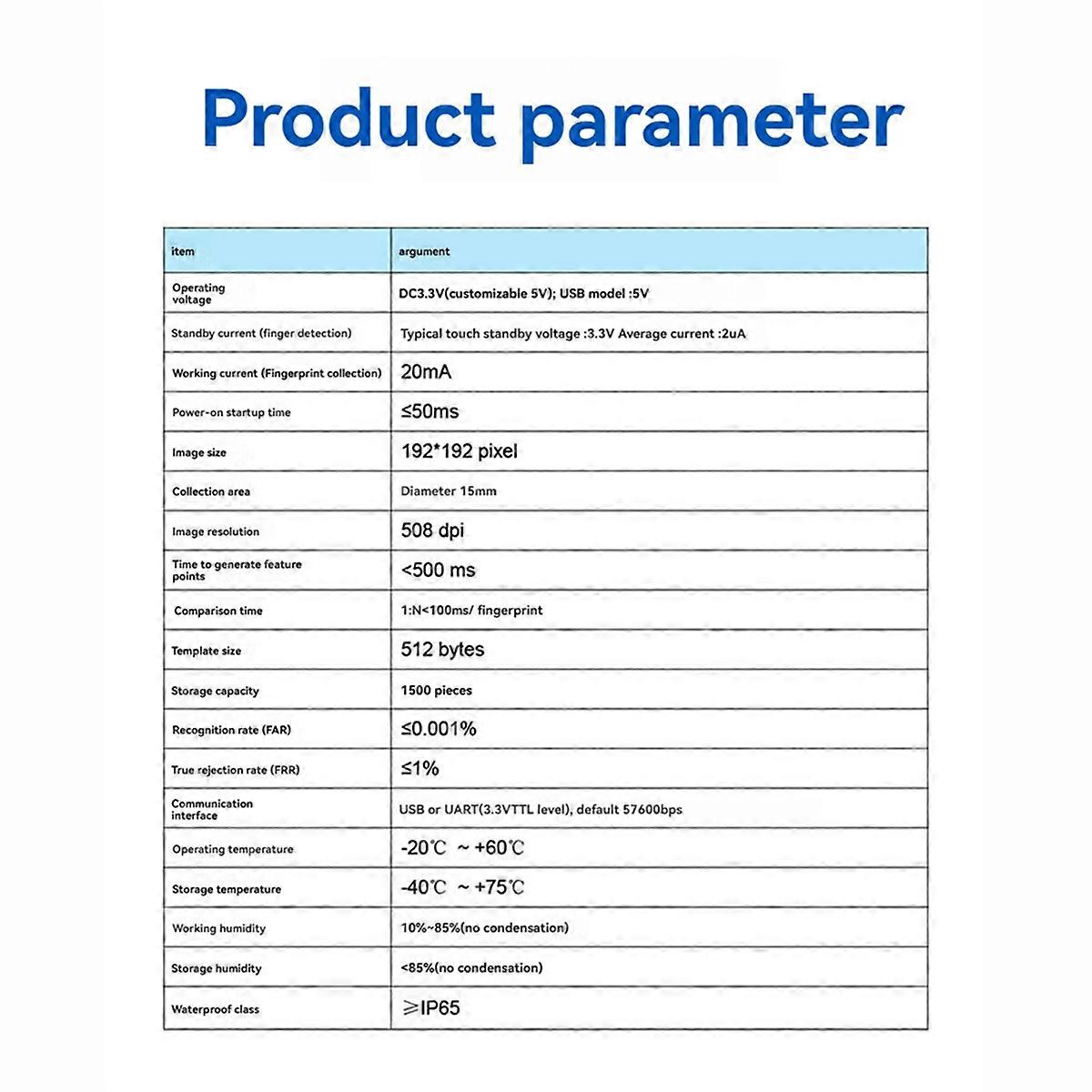 R503Pro-USB Fingerprint Module 1500 Capacity Fingerprint Module