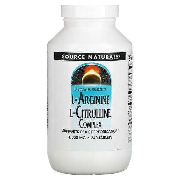 Source Naturals, L-Arginine L-Citrulline Complex, 1,000 mg, 240 Tablets