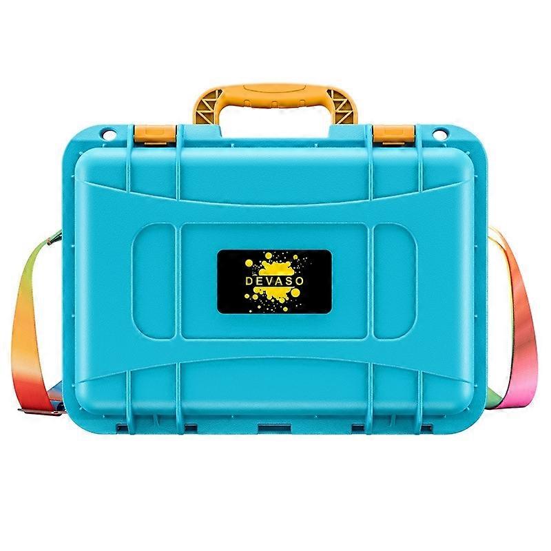 DEVASO For Switch / OLED IP67 Waterproof Case Orange Blue+Shoulder Strap