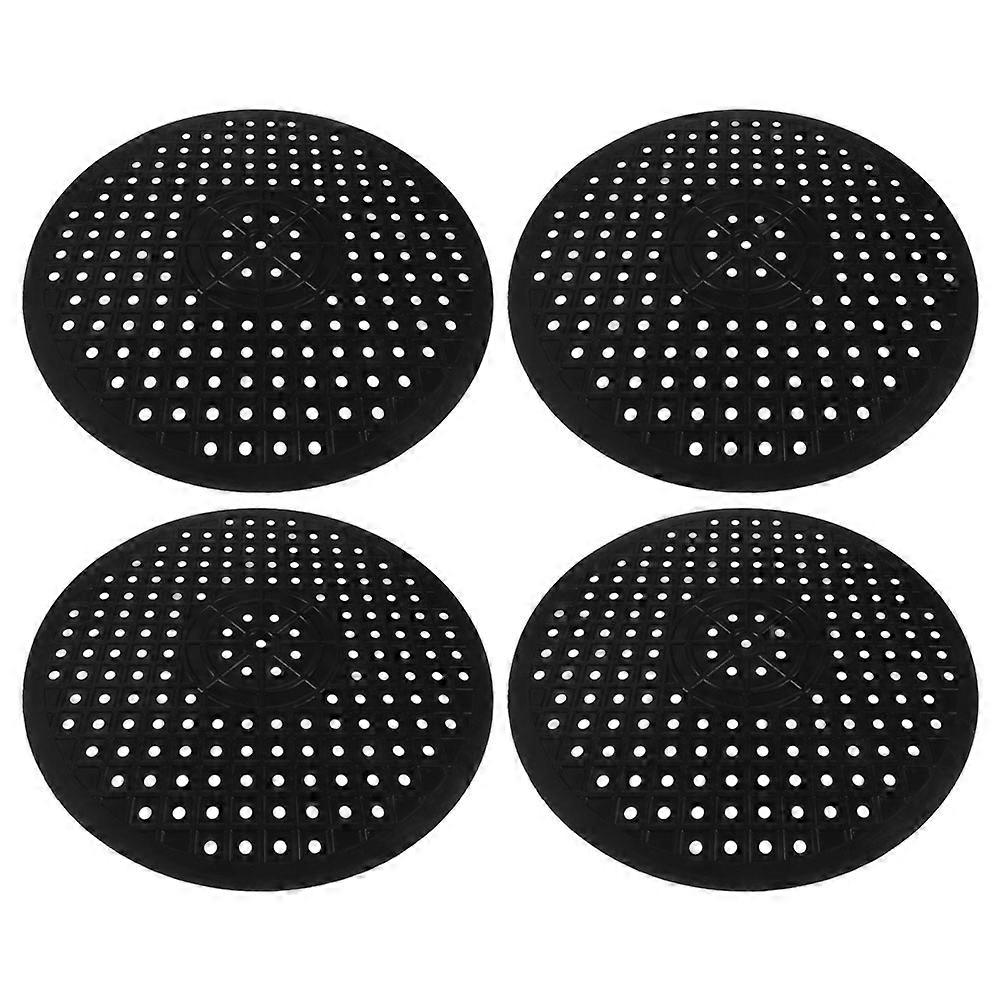 Kitchen Sink Mat Round for Dish Drying 16Pcs Rubber Protector Pad Set