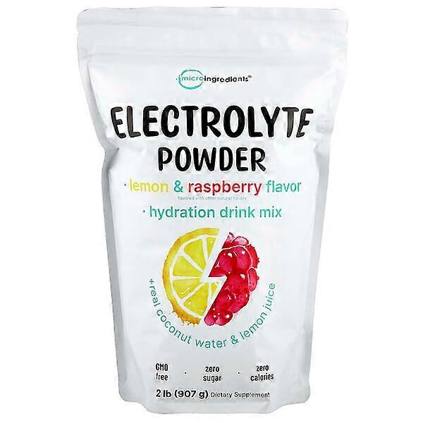 Micro Ingredients, Electrolyte Powder, Lemon & Raspberry, 2 lb (907 g)