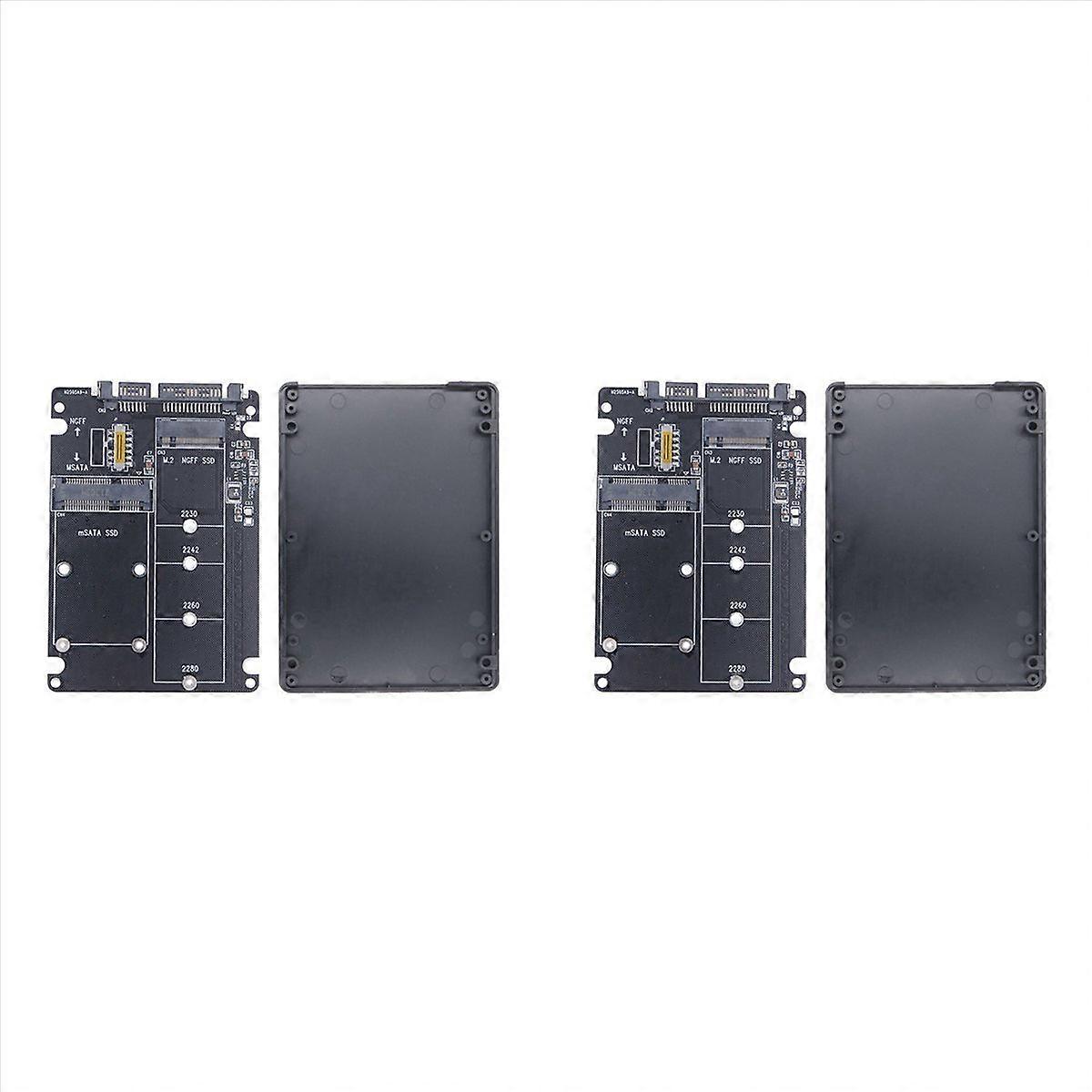 M.2 NGFF MSATA SSD to SATA 3.0 2 in 1 Converter Card SSD Adapter Card