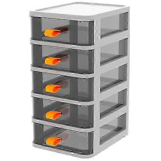 25-26 Storage Boxes Multi-layer Space Saving Plastic Large Capacity Desktop Storage Drawer for Bedroom