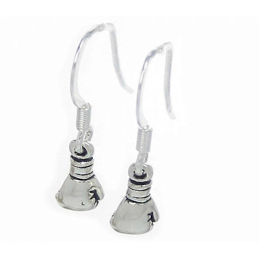Tiny Boxing Glove Earrings Sterling Silver 925 Pair 2265
