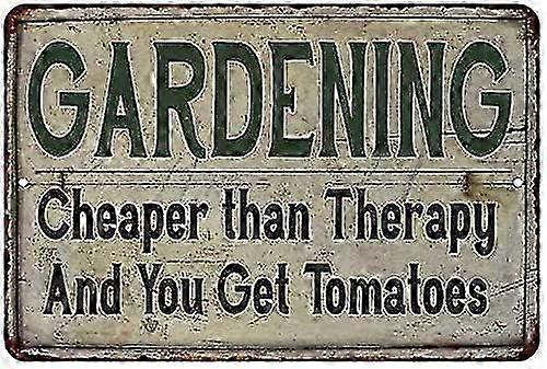 Jardinagem Chearper Than Vintage Look Jardim Chique 8x12 polegadas OU 12x16 polegadas de metal de alto brilho 2081200200
