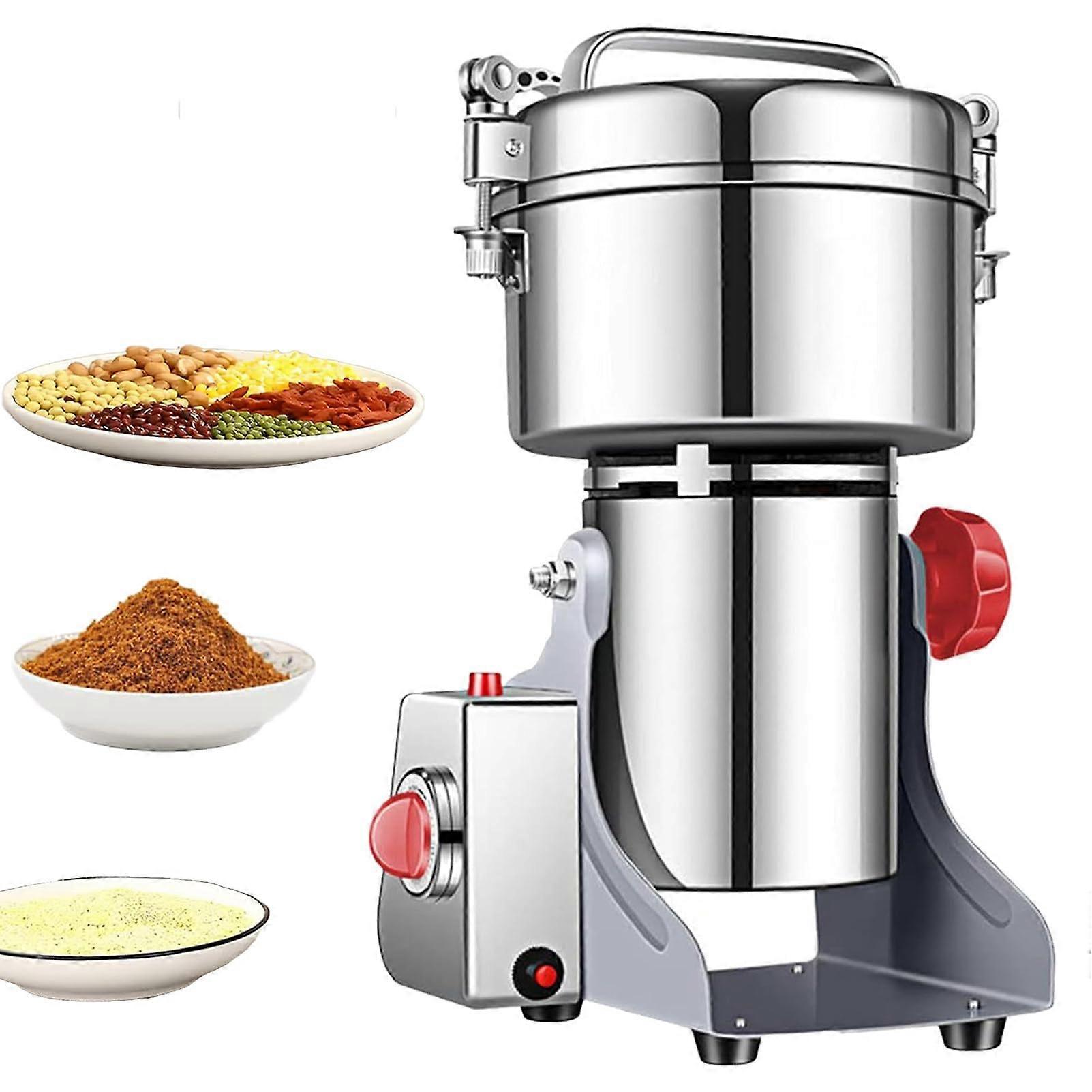 LED 2500W Display Grain Grinder With Overload Protection, Electric Grain Mill, 30s Speed Grinding, 4302500g