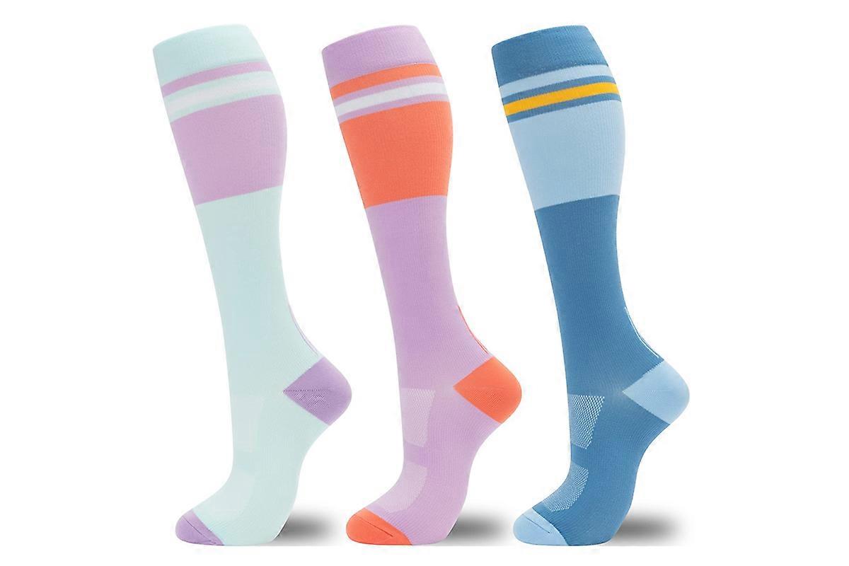 3 Pairs Women's Compression Socks Compression Support Circulation