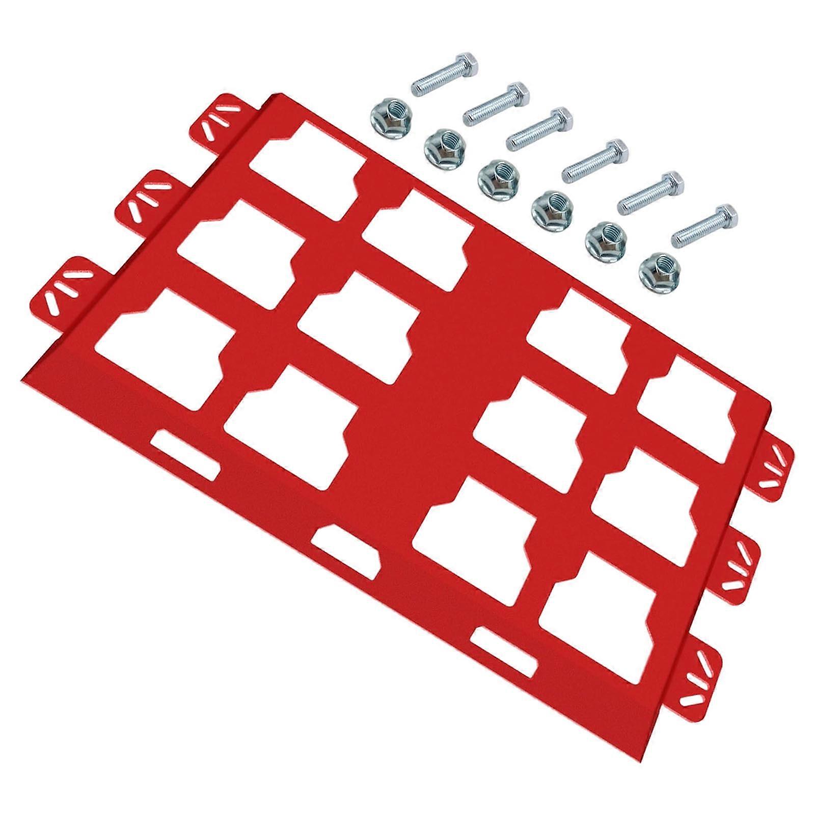 Upgrade Integral Mounting Plate for Packouts,High-Strength Full Width Plate Power Tool Storage Mounting Plate  Red