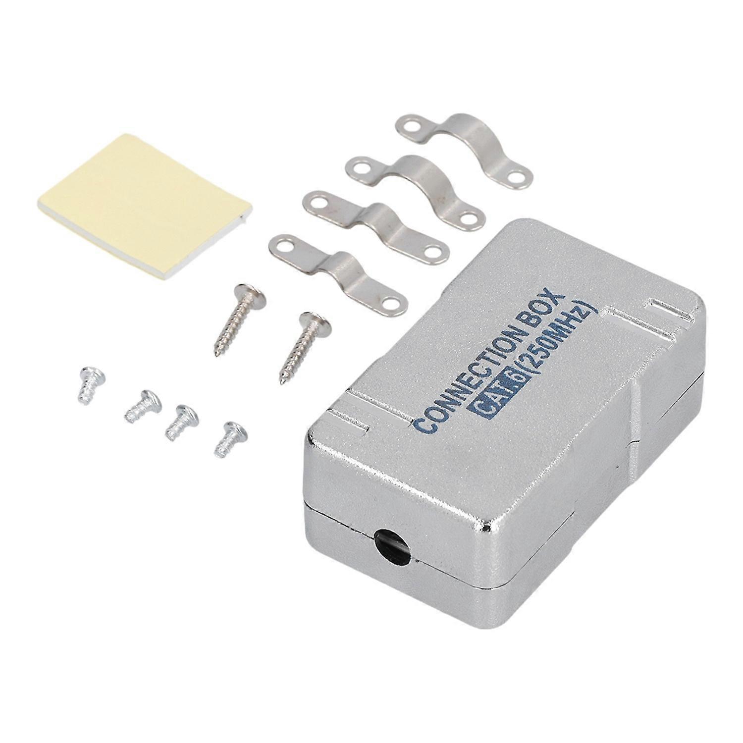 CAT6 Junction Box ABS Plastic RJ45 Single Port Shielded Network Connection Case with Module