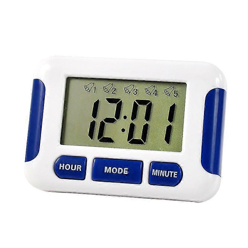 Timer8*5.6*2.2cm, Multi-alarm Medication Reminder, Up To 8 Daily Alarms And Timer, Essential Tool For People With Parkinson's
