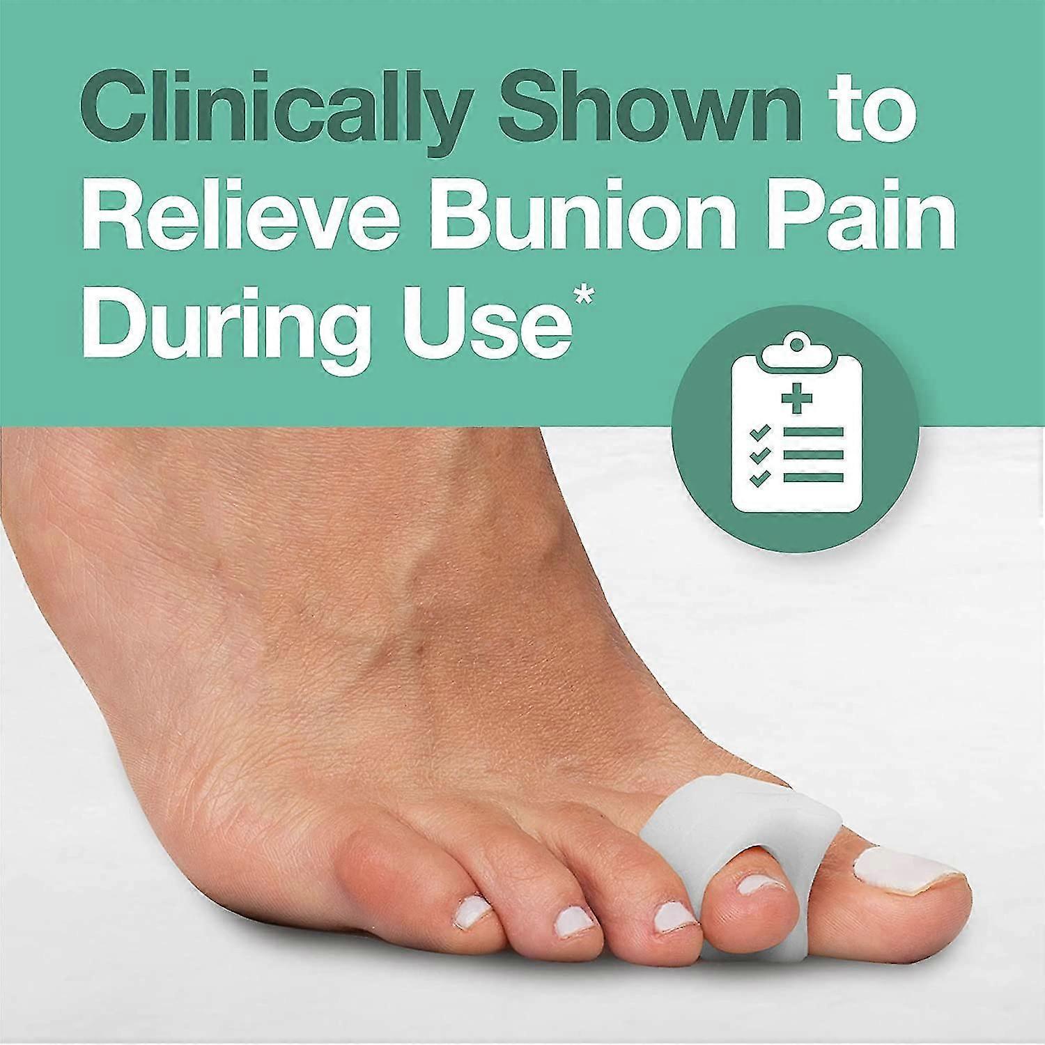 فاصل إصبع القدم 8pcs لتداخل أصابع القدم، الأورام، محاذاة إصبع القدم الكبير، الأقواس والمتباعدين